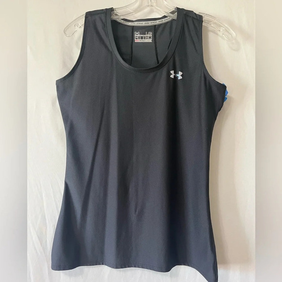 Under Armour Tops - Women’s Black Under Armour Fitted Heat Gear Tank top SIze Large